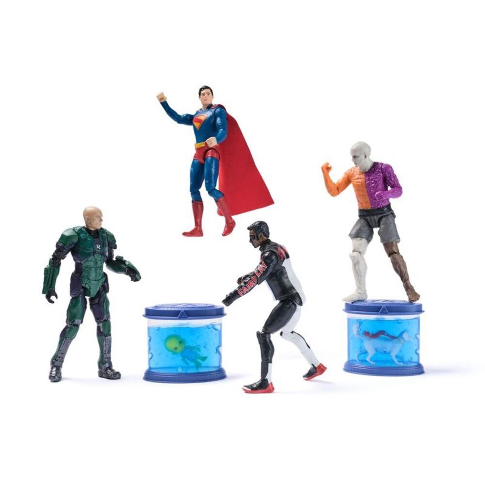 Superman - DC Comics Superman TRGX Action Figure Set 6" - 4pk Blue - Picture 2 of 4